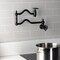 Kingston Brass Wall Mount Pot Filler Faucet, Matte Black KS2100CG - alternate 3