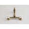Kingston Brass Two-Handle Wall Mount Bridge Kitchen Faucet, Antique Brass KS3253PX - alternate 2