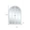 Homeroots 36" White Arch Wood Framed Standing Mirror 565124 - alternate 3