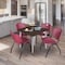 Regency Square Kahlo Breakroom Table W/ 4 M Stack Chairs, 42 in W, 42 in L, Neo Walnut TPL4242NWCM47BY - alternate 2