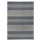 Homeroots 8' X 10' Blue and Gray Striped Stain Resistant Indoor Outdoor Area Rug 531641 - alternate 3