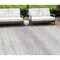 Homeroots 8' X 10' Lavender And Ivory Striped Washable Indoor Outdoor Area Rug 589695 - alternate 1