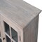 Homeroots 35in Light Gray and Clear Distressed Solid Wood Accent Cabinet With Three Doors 654291 - alternate 5