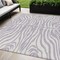 Homeroots 5' X 8' Lavender And Ivory Animal Print Washable Indoor Outdoor Area Rug 600625 - alternate 1