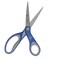 Westcott Kleenearth Soft Handle Scissors, 8 in Long, 3.25 in Cut Length, Straight Blue/Gray Handle 15554 - alternate 2