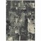 Homeroots 5' X 8' Black Gray And Ivory Abstract Washable Indoor Outdoor Area Rug 596843 - alternate 2