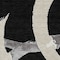Homeroots 5' X 8' Black Ivory And Gray Abstract Washable Indoor Outdoor Area Rug 599107 - alternate 3