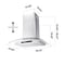 Wrightmaster 30 in. 450 CFM Wall Mounted Range Hood in Stainless Steel with 3-Speed Exhaust Fan, Auto Shut Off ZR-S75502 - alternate 3