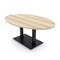 Skutchi Designs Oval Conference Table With Power Unit, 48 in W, 72 in L, Brown HAR-OVL-48X72-DOU.BK-K525-NA - alternate 1