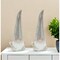 Homeroots Set of Two Gray and Beige Terracotta Fairy Christmas Standing Gnome Tabletop Sculpture, 2PK 518094 - alternate 5
