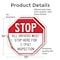 Signmission Stop All Drivers Must Stop Here For, 10 inch X 10 inch, Vinyl Decal, 2PK OC-D-2PACK-10-243 - alternate 3