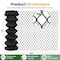 Wrightmaster 6 ft. x 50 ft. 9-Gauge Galvanized Metal Chain Link Fabric Roll Fit Residential, Yard and Patio ZR-3YVOAP - alternate 3