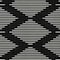 Homeroots 5' X 8' Black And Ivory Geometric Washable Indoor Outdoor Area Rug 598533 - alternate 4