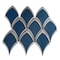 Apollo Tile Mirari 10x12 in. Blue, Gray Glossy Glass Fish-shaped Mosaic Wall Tile (4.25 sq ft/case) 5PK APLMNC8810MAA - alternate 1