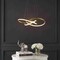 Jonathan Y Alexia 25" Abstract Integrated LED Metal Adjustable Pendant, Gold Painting JYL7219B - alternate 4