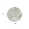 Homeroots 8' Ivory Beige And Taupe Round Abstract Washable Indoor Outdoor Area Rug 577717 - alternate 5