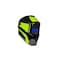 Forney Velocity Series ADF Welding Helmet, 3-Point Ratchet Harness Headgear, UV/IR Lens, Black/Green 55732 - alternate 1