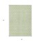 Homeroots 5' X 8' Mint Green And Ivory Geometric Washable Indoor Outdoor Area Rug 596124 - alternate 5