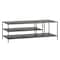 Homeroots 48" Gray Steel Coffee Table With Two Shelves 520581 - alternate 1