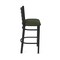 Holland Bar Stool Co 25" Stationary Counter Stool, Black Wrinkle, Canter Pine Seat 40025BW010 - alternate 3