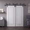 Sartodoors Sliding Closet Barn Bypass Doors 60x96 inches White Solid Core Modern Interior ROYAL9811BBB-EMAL-6096 - alternate 1