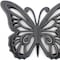 Homeroots 23" X 19" Black Rustic Butterfly Wooden Wall Decor 274489 - alternate 4