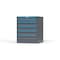 Strong Hold 6 drawer cabinet - (2x 2ft, 4x 5ft) - Blue accents - Keyed Alike S3036-PPAAS-0606FS - alternate 3