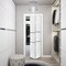 Sartodoors Sliding Closet Bi-fold Doors, Planum 0014 White Silk and Aluminum Strips, Sturdy Tracks Moldings Tr PLANUM0014BF-WS-72 x 96 (2* 36x96) - alternate 3