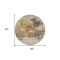 Homeroots 8' Taupe Black And Copper Round Abstract Washable Indoor Outdoor Area Rug 606027 - alternate 3