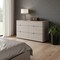 Homeroots 56" Beige Wood Six Drawer Double Dresser 714493 - alternate 2