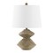 Jonathan Y Laken 21.5" Minimalist Coastal Resin/Iron 2-Stack Cairn LED Table Lamp, Brown Wood Finish JYL4062A - alternate 2