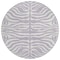 Homeroots 8' Lavender And Ivory Round Animal Print Washable Indoor Outdoor Area Rug 600626 - alternate 5