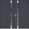 Vdomdoors Aluminum Double Doors Cynex 6777 Grey Mirrored Clear Glass Modern Painted (W72xH80) Right hand Outs CYNEX6777DEXD-GRE-W72xH80-RH-O - alternate 2