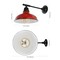Jonathan Y Wallace 12.25" 1-Light Farmhouse Industrial Indoor/Outdoor Iron LED Victorian Arm Outdoor Sconce, Red JYL7615E - alternate 3