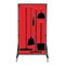 5S Supplies Housekeeping Shadow Board Broom Station V3, Red / Black Shadows, Kit, No Text HSB-V3-RED-KIT-NO TEXT - alternate 1