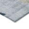 Homeroots 8' Sky Blue Brown And Beige Round Geometric Washable Indoor Outdoor Area Rug 604949 - alternate 4