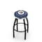 Holland Bar Stool Co 30" Blk Wrinkle Winnipeg Jets Swivel Bar Stool, Chrome Ring L8B2C30WinJet - alternate 1