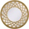 Homeroots 32" Gold Round Accent Mirror 632800 - alternate 2