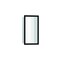 Hansgrohe XtraStoris Individual Wall Niche Matte White with Design Frame 12"x 6"x 4" in Matte Black 56096670 - alternate 1