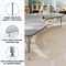 Flash Furniture Wren 96 in x 48 in Kidney Adjustable Height Activity Table, Thermal Laminate Top, Short Legs, Gray XU-A4896-KIDNY-GRY-T-P-GG - alternate 4