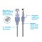 Monoprice Slim Cat6A Cable, PK10, 1 ft.Gray 15151 - alternate 3