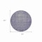 Homeroots 8' Purple Round Oriental Washable Indoor Outdoor Area Rug 607574 - alternate 3