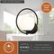 Vaxcel Bucktown 1 Light Matte Black Mid-Century Modern Wall Sconce White Globe Glass W0476 - alternate 3
