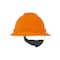 Msa Safety V-Gard Slotted Full Brim Hard Hat, Fas-Trac III Suspension, Type I, Class E, Hi-Vis Orange 10021292 - alternate 1