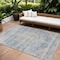 Homeroots 9' X 12' Blue And Ivory Oriental Washable Indoor Outdoor Area Rug 605107 - alternate 1
