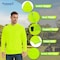 Protectx Hoodie, Polyester, Neon Green, 4XL HD-APL130P2-NGN-01-4XL - alternate 3