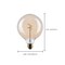 Satco 3.5 Watt G40 LED 2000K CCT Medium Base Clear Glass Amber Coil Filament Dimmable 120 Volt S14214 - alternate 2