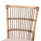 Baxton Studio Kim Modern Bohemian White Fabric and Natural Brown Rattan Dining Chair 224-12835-ZORO - alternate 3