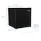 Avanti 1.6 Cu. Ft. Compact Refrigerator, Mini-Fridge, Black AVRM16F1B - alternate 5
