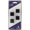 Hardware Resources KasaWare 1''Diameter Matte Black Flared Foot Square Knob, 4PK K313MB-4 - alternate 1
